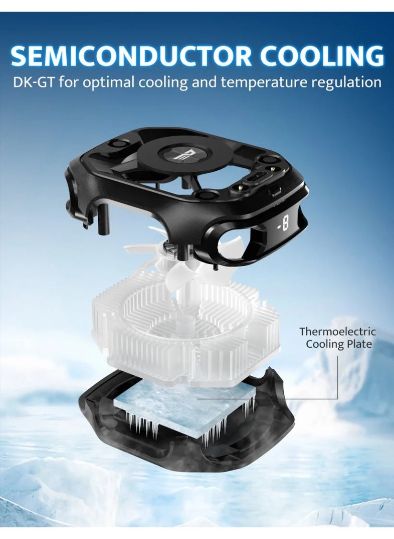 darkFlash DK-GT Magnetic Mobile Phone Cooler with 2,000mAh Rechargeable Battery and RGB Lighting - Image 5